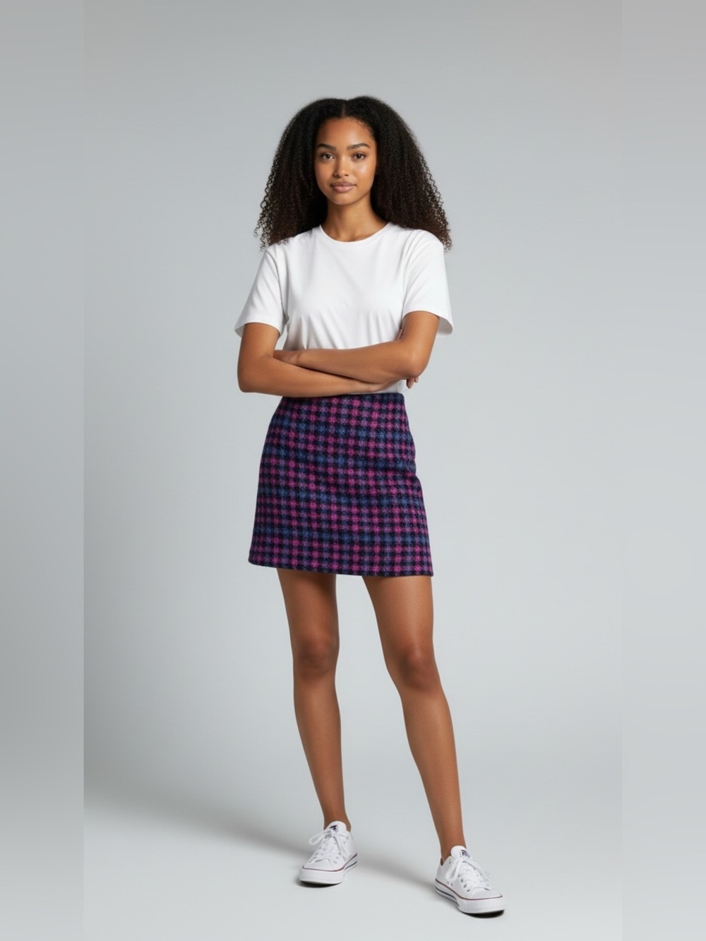 Vintage The Limited Wool Houndstooth Skirt Size 6